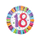 Ballon aluminium rond Age 18 ans