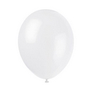 24 Ballons blancs 25 cm