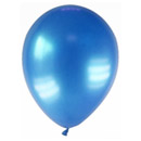 12 Ballons métallisés bleus foncés 28 cm