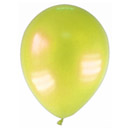12 Ballons métallisés jaunes 28 cm