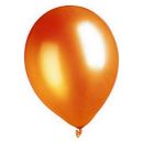 100 Ballons métalliques orange 29 cm