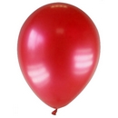 12 Ballons métallisés rouges foncés 28 cm