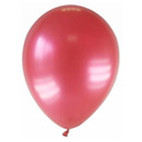 12 Ballons métallisés rouges 28 cm