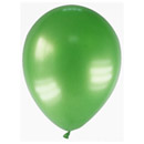 12 Ballons métallisés verts foncés 28 cm