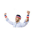Bandeau et manchettes supporter France adulte