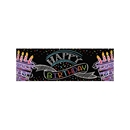 Bannière Confettis Happy Birthday 50 x 150 cm