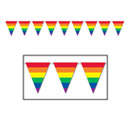 Bannière fanions arc-en-ciel