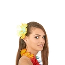 Barrette fleur jaune Hawaï