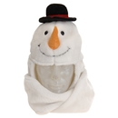 Bonnet avec écharpe bonhomme de neige adulte Noël