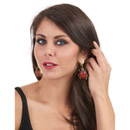 Boucles d\'oreilles coccinelle adulte