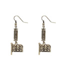 Boucles d'oreilles drapeau de pirate adulte