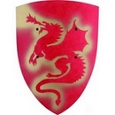 Bouclier dragon rouge enfant