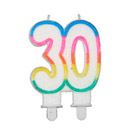 Bougie d\'anniversaire chiffre 30