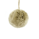 Boule fausse fourrure de Noël