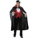 Cape vampire col rouge adulte Halloween