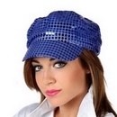 Casquette disco bleu adulte