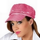 Casquette disco rose adulte