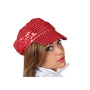 Casquette disco rouge adulte