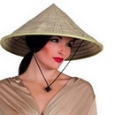 Chapeau chinois naturel adulte