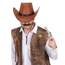 Chapeau cowboy marron adulte