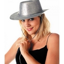 Chapeau cowgirl argent à paillettes