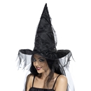 Chapeau sorcière noir femme Halloween