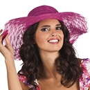 Chapeau été rose femme