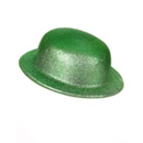 Chapeau melon vert à paillettes adulte Saint Patrick
