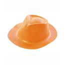 Chapeau pailleté orange adulte