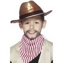 Chapeau shériff marron garçon