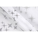 Chemin de table blanc étoiles pailletées