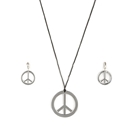 Collier et boucles d\'oreilles hippie adulte