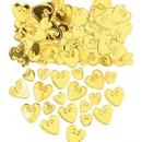 Confettis coeurs or relief