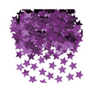 Confettis étoiles métallisés violet