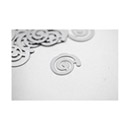 Confettis de table forme spirale fantaisie argent