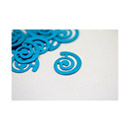 Confettis de table forme spirale fantaisie turquoise