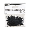 Confettis Joyeux anniversaire noir