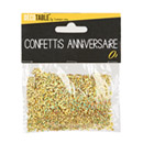 Confettis Joyeux anniversaire or