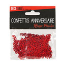 Confettis Joyeux anniversaire rouge passion