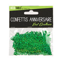 Confettis Joyeux anniversaire vert excellence