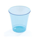 10 coupes à dessert en plastique rigide bleu turquoise 23 cl