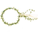 Couronne fleurs blanches crème enfant