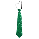 Cravate à paillettes verte adulte