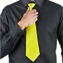 Cravate jaune fluo adulte