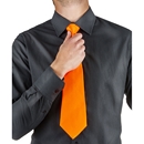Cravate orange fluo adulte