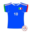 Cut out maillot Italie
