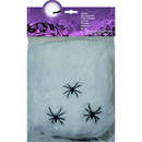 Décoration toile d\'araignée blanche avec araignées 20 g Halloween