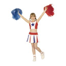 Déguisement pom-pom girl étoile fille