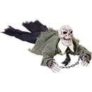 Décoration squelette animée, lumineuse et sonore Halloween