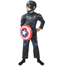 Déguisement Captain America The Winter Soldier™ rembourré enfant coffret